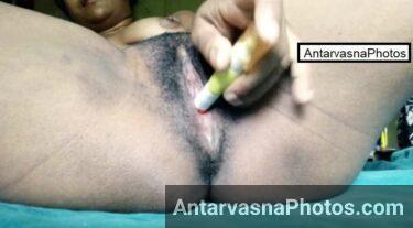 chut me vibrator liya chhinal housewife ne